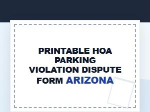 Printable Arizona Hoa Parking Violation Dispute Form