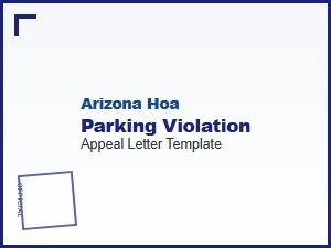 Arizona Hoa Parking Violation Appeal Letter Template Word