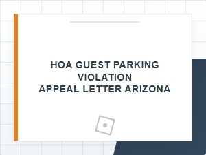 Arizona Hoa Guest Parking Violation Appeal Letter Guide
